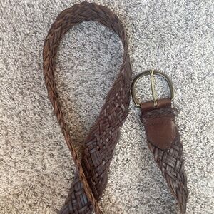 Eddie Bauer Woven Leather Belt – Size Medium